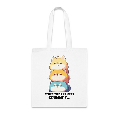 100% Cotton Canvas Tote Bag | Kawaii-Dog-001