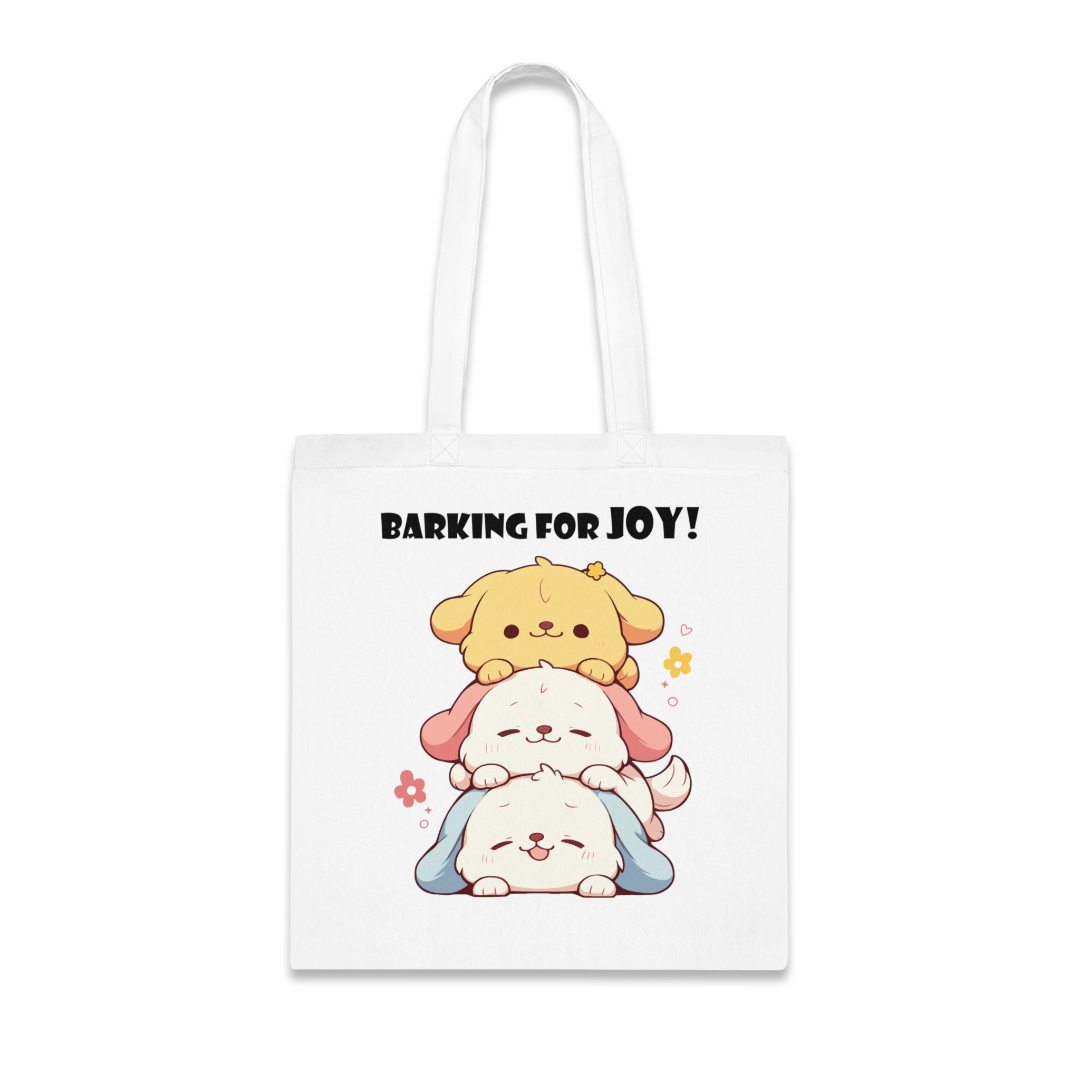 100% Cotton Canvas Tote Bag | Kawaii-Dog-002