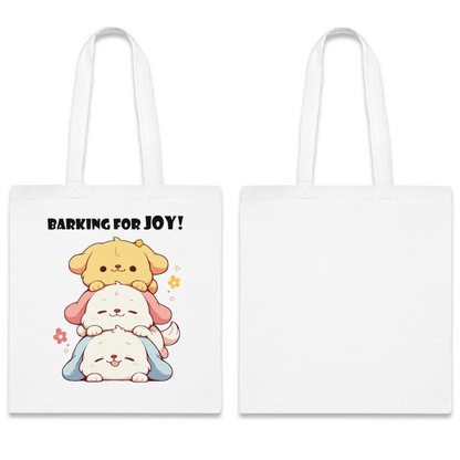 100% Cotton Canvas Tote Bag | Kawaii-Dog-002