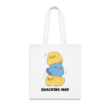 100% Cotton Canvas Tote Bag | Kawaii-Duck-001