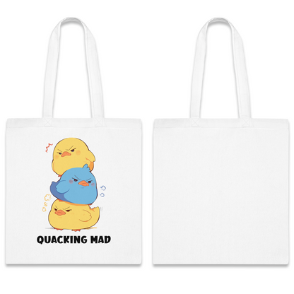 100% Cotton Canvas Tote Bag | Kawaii-Duck-001