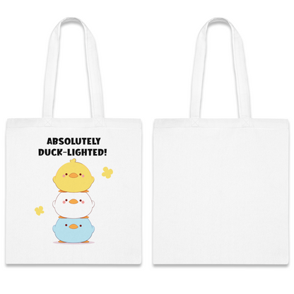 100% Cotton Canvas Tote Bag | Kawaii-Duck-002