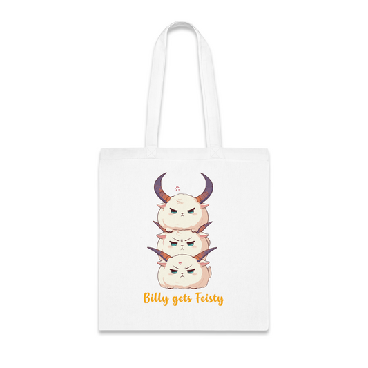 100% Cotton Canvas Tote Bag | Kawaii-Goat-001