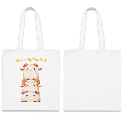 100% Cotton Canvas Tote Bag | Kawaii-Goat-002