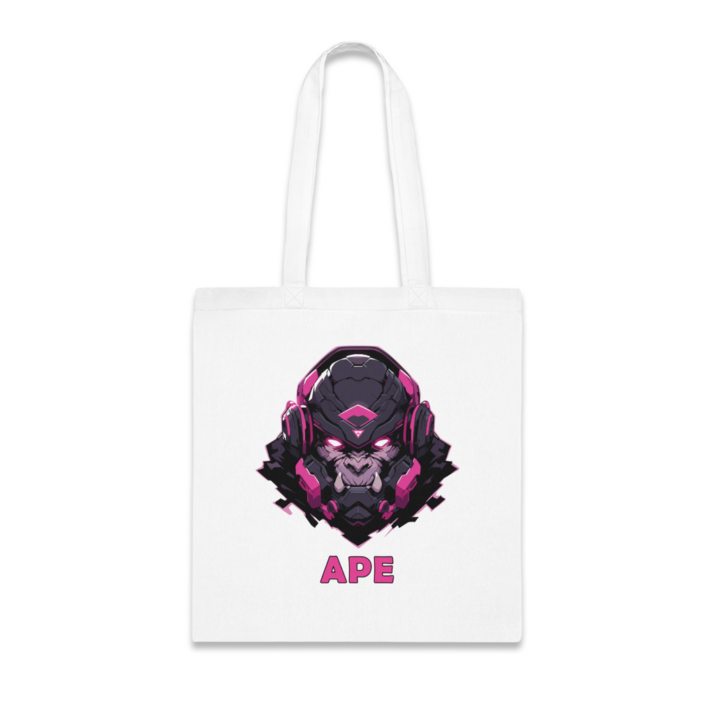 100%纯棉帆布手提袋 | Mascot-Ape-001