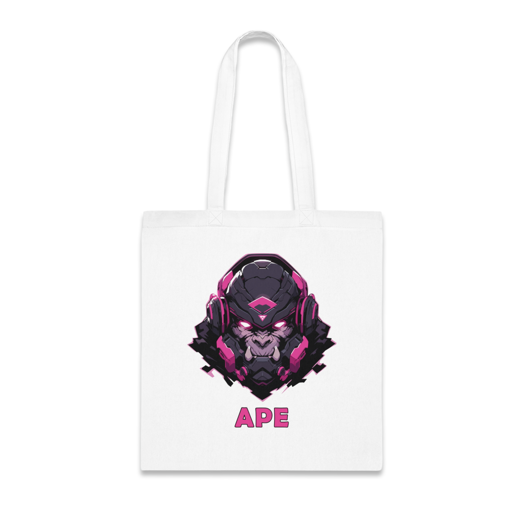 100%纯棉帆布手提袋 | Mascot-Ape-001