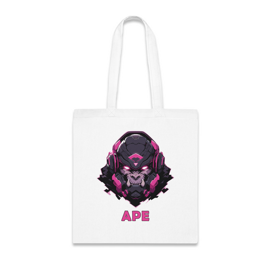 100% Cotton Canvas Tote Bag | Mascot-Ape-001