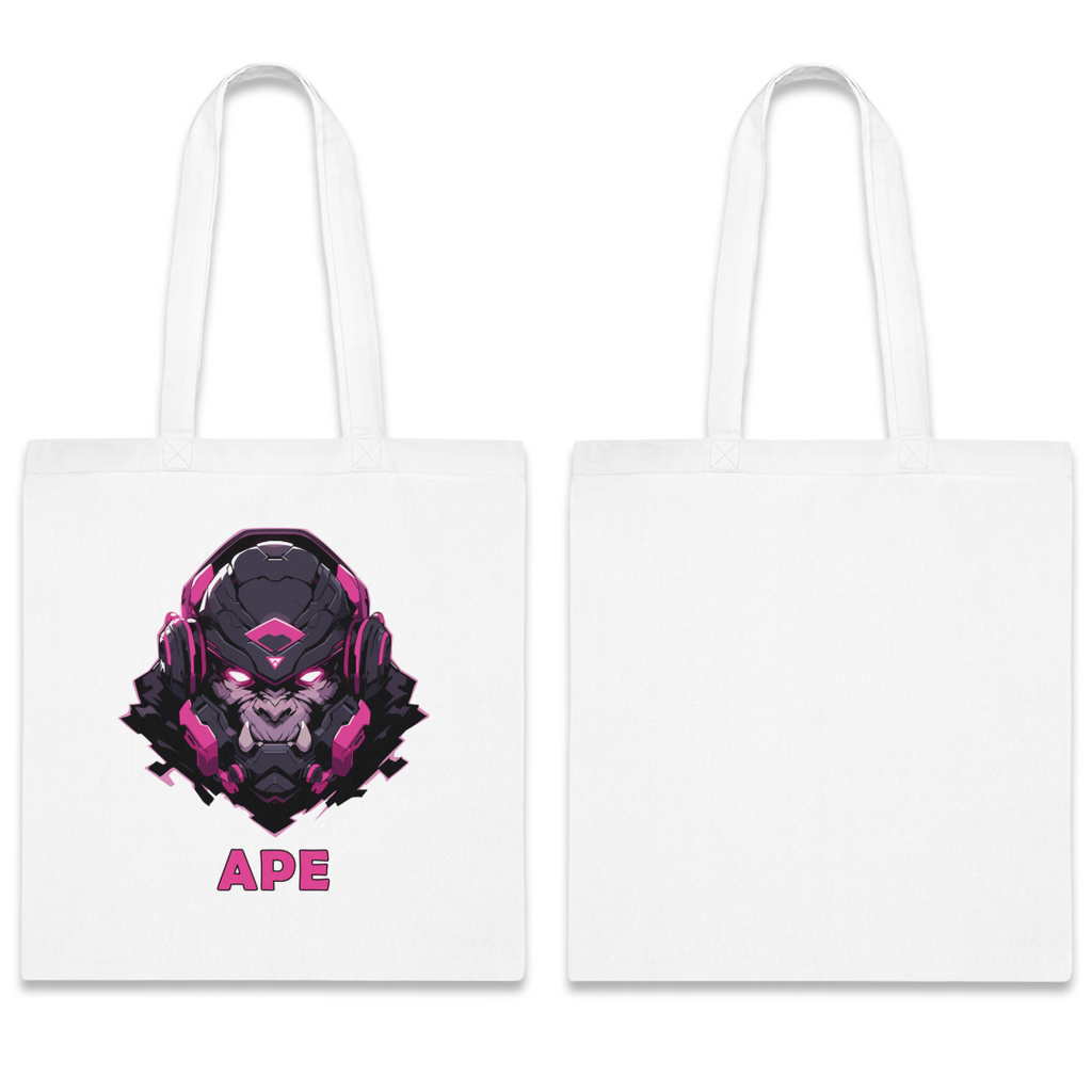 100%纯棉帆布手提袋 | Mascot-Ape-001