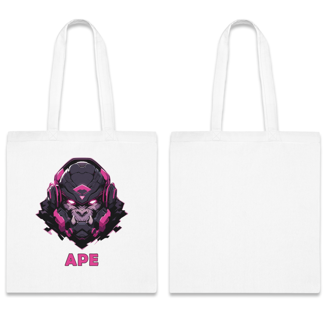 100%纯棉帆布手提袋 | Mascot-Ape-001