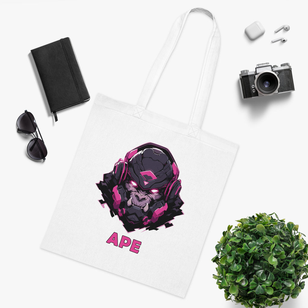 100%纯棉帆布手提袋 | Mascot-Ape-001