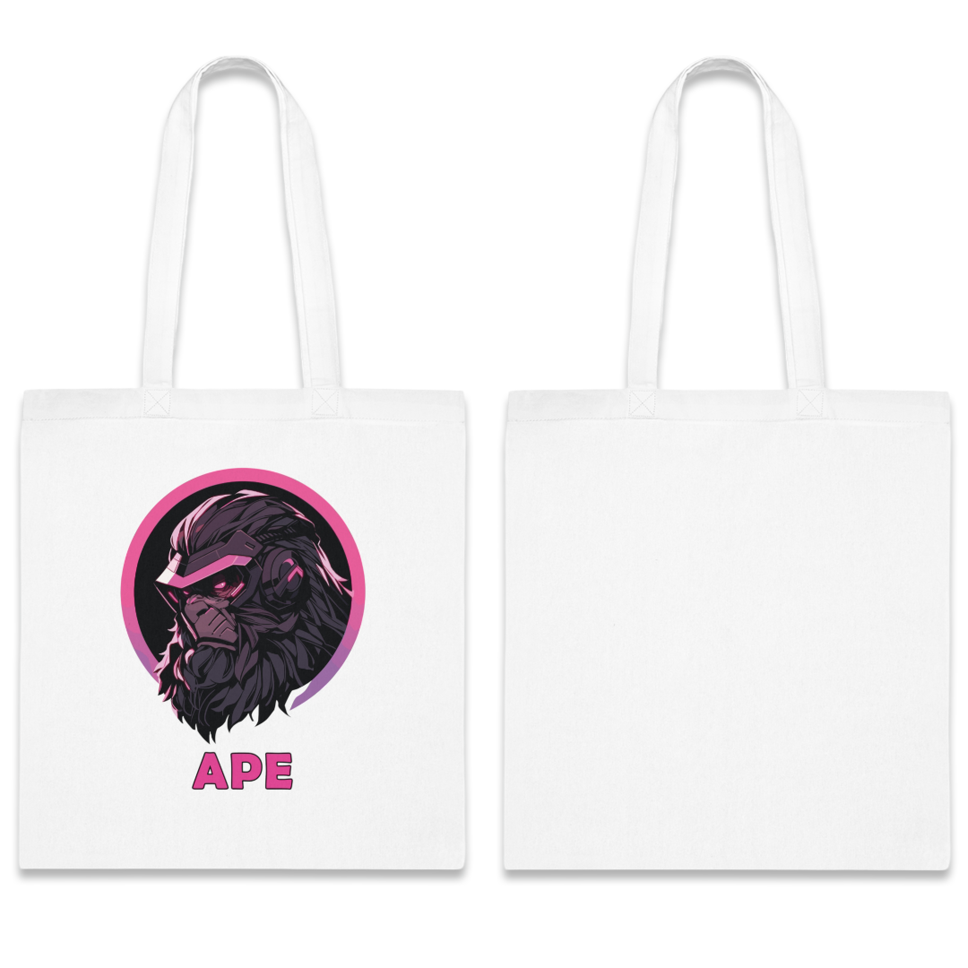 100% Cotton Canvas Tote Bag | Mascot-Ape-002