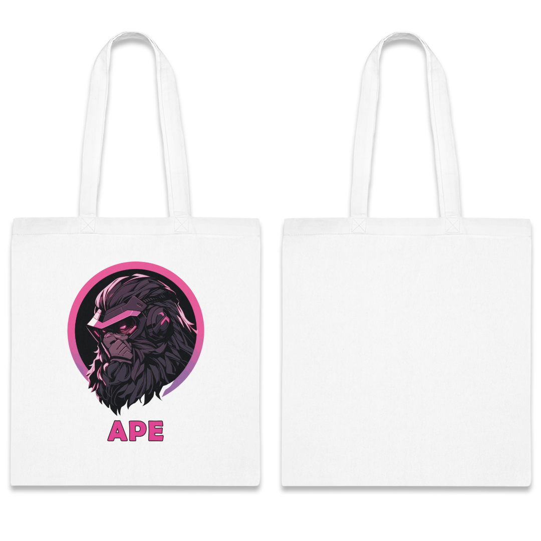 100%纯棉帆布手提袋 | Mascot-Ape-002