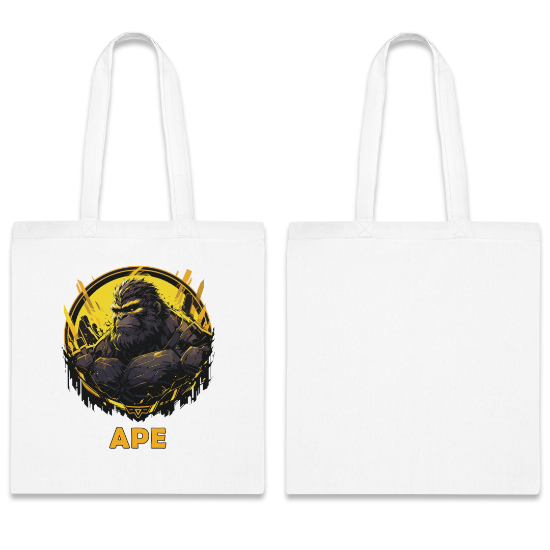 100% Cotton Canvas Tote Bag | Mascot-Ape-003