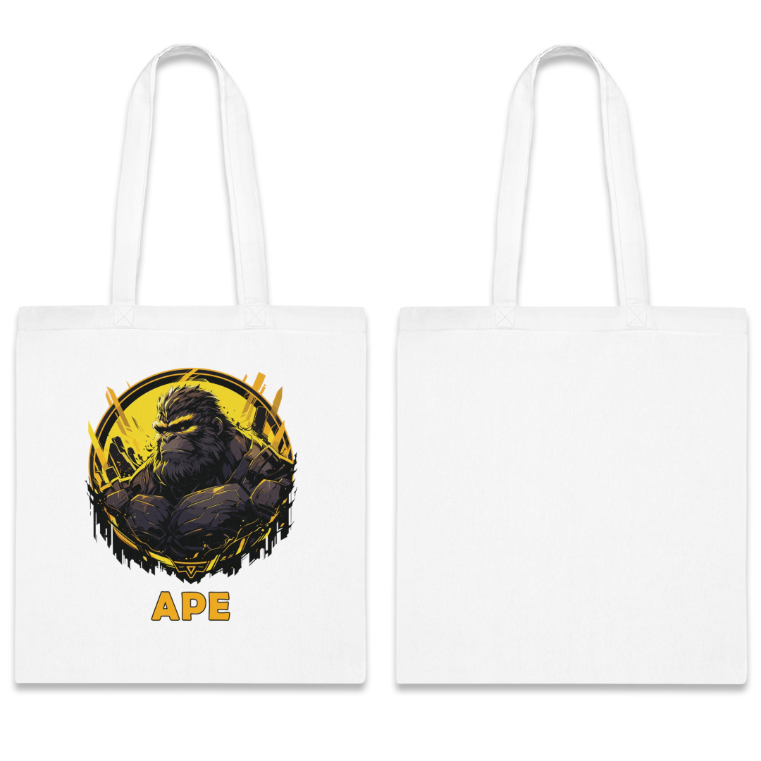 100%纯棉帆布手提袋 | Mascot-Ape-003