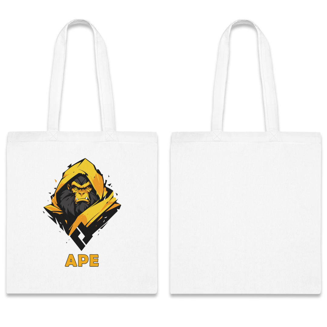 100% Cotton Canvas Tote Bag | Mascot-Ape-004