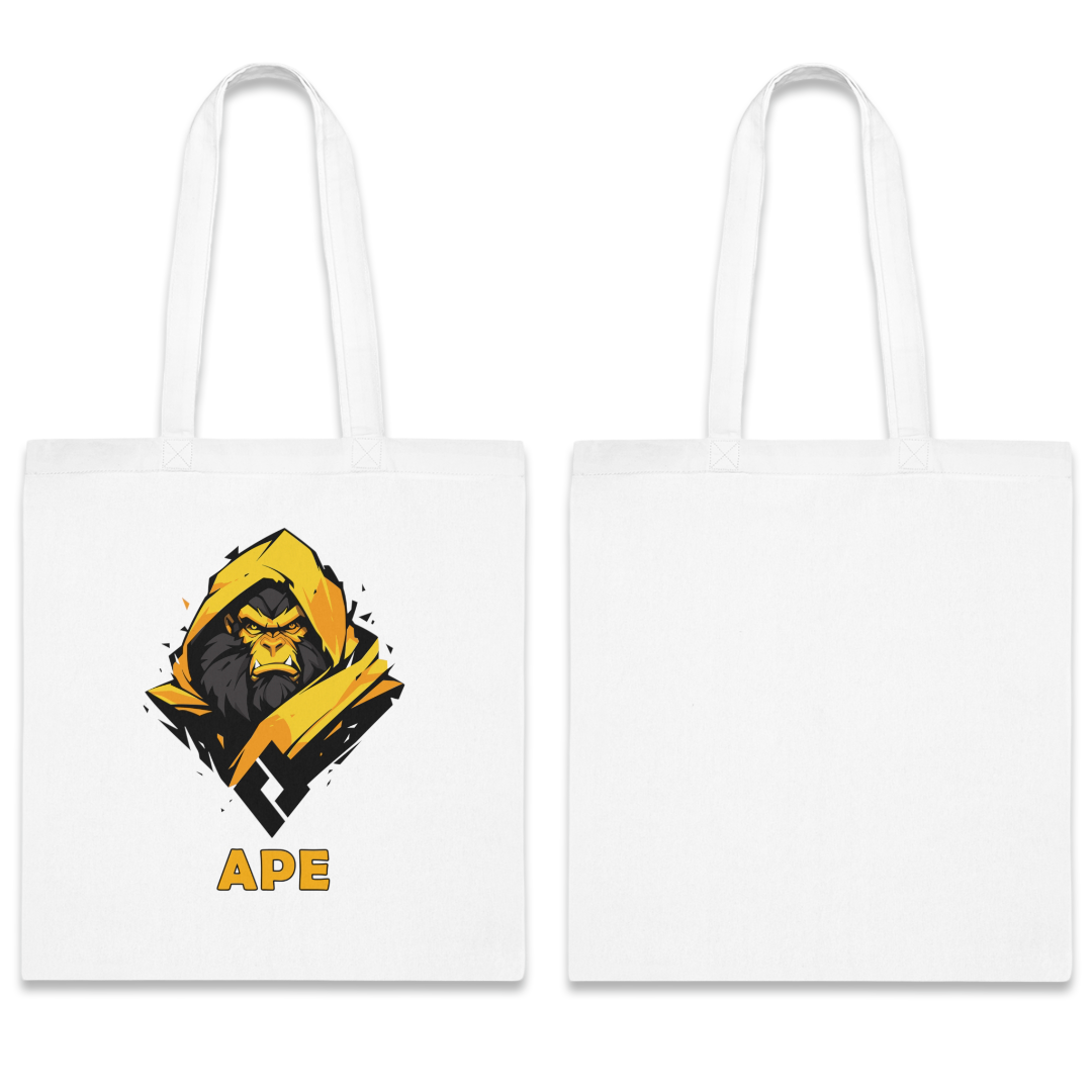 100%纯棉帆布手提袋 | Mascot-Ape-004