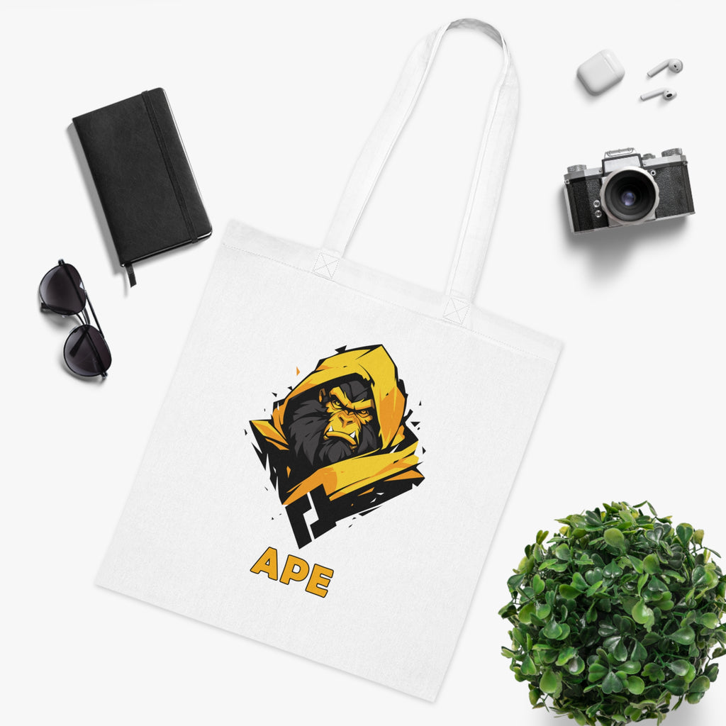 100%纯棉帆布手提袋 | Mascot-Ape-004