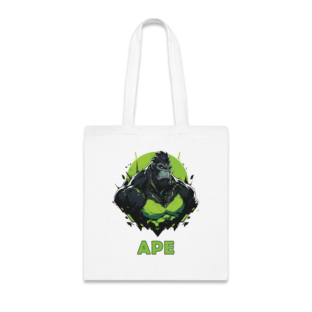 100%纯棉帆布手提袋 | Mascot-Ape-006