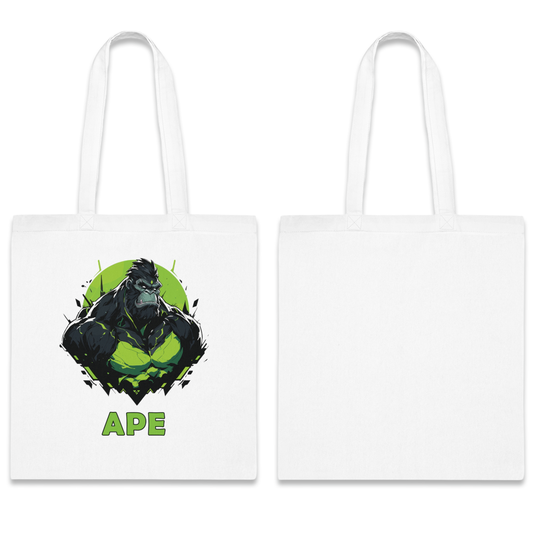 100% Cotton Canvas Tote Bag | Mascot-Ape-006