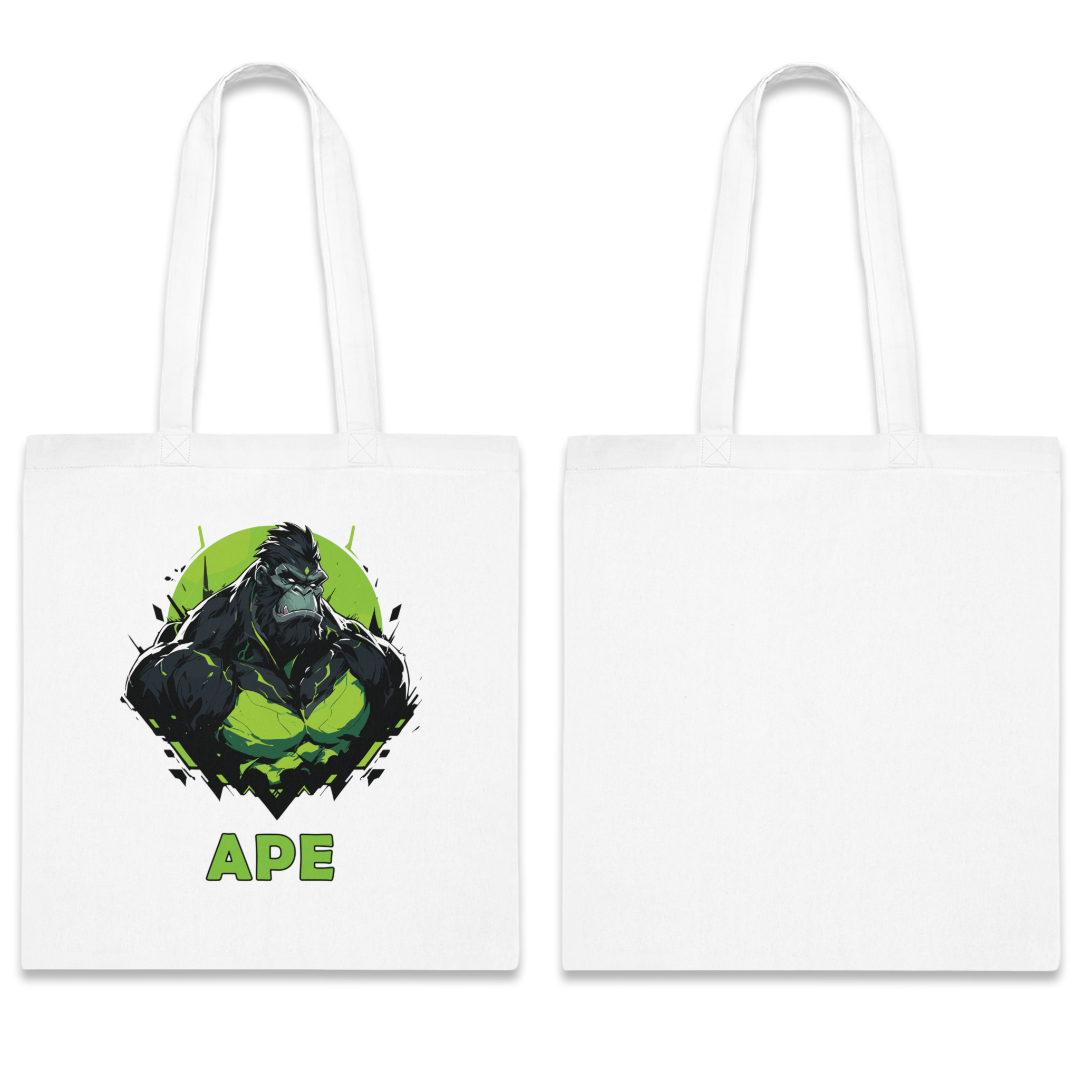 100%纯棉帆布手提袋 | Mascot-Ape-006