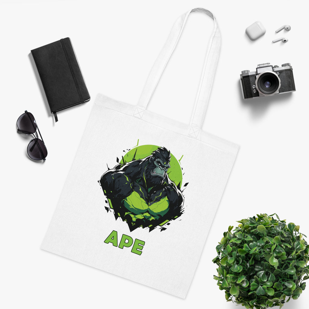 100%纯棉帆布手提袋 | Mascot-Ape-006