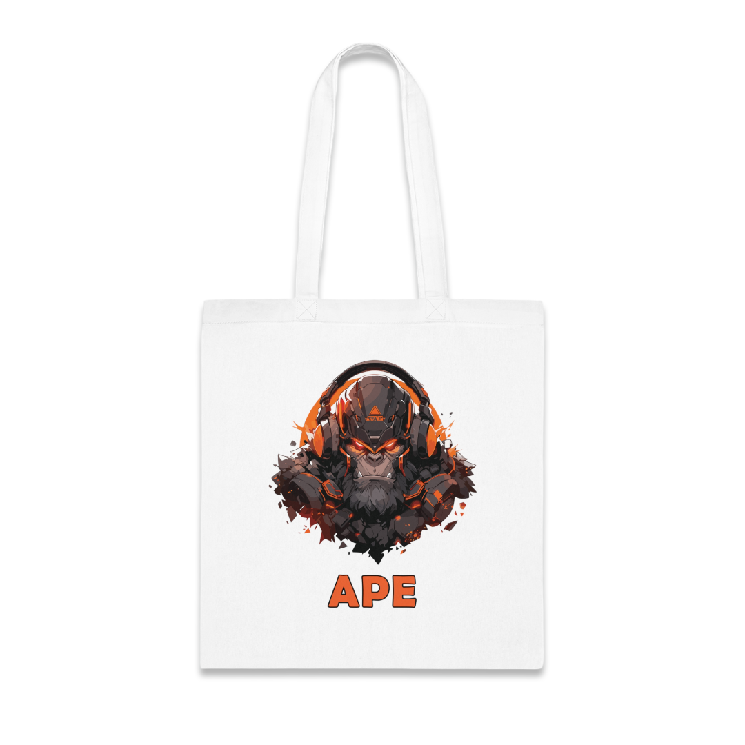 100%纯棉帆布手提袋 | Mascot-Ape-007