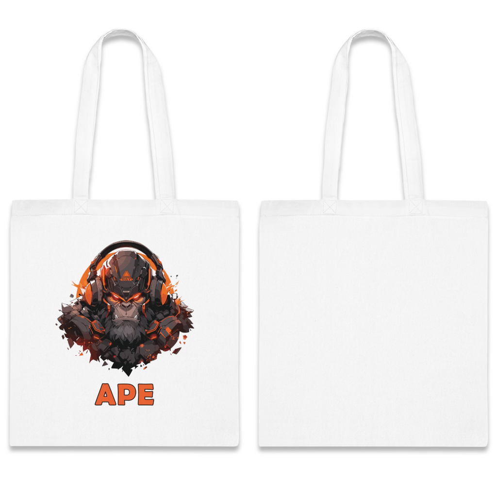 100%纯棉帆布手提袋 | Mascot-Ape-007