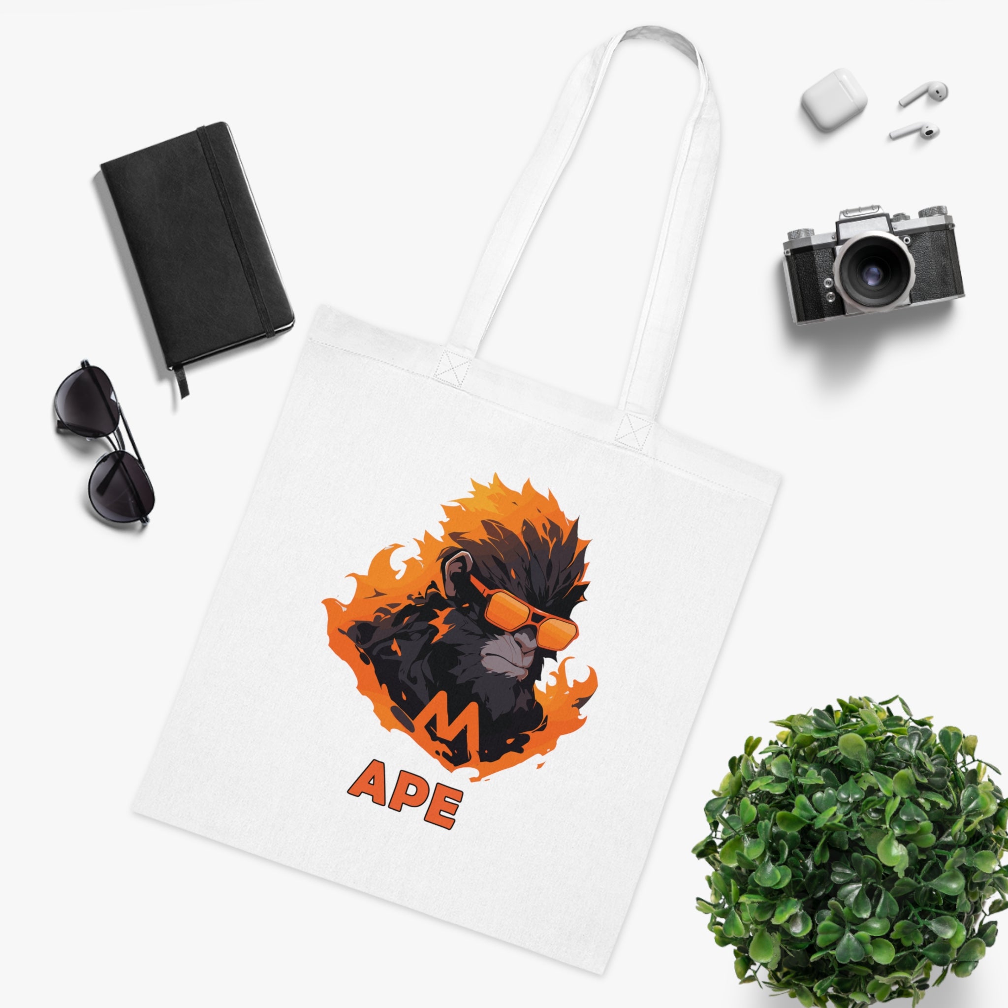100%纯棉帆布手提袋 | Mascot-Ape-008