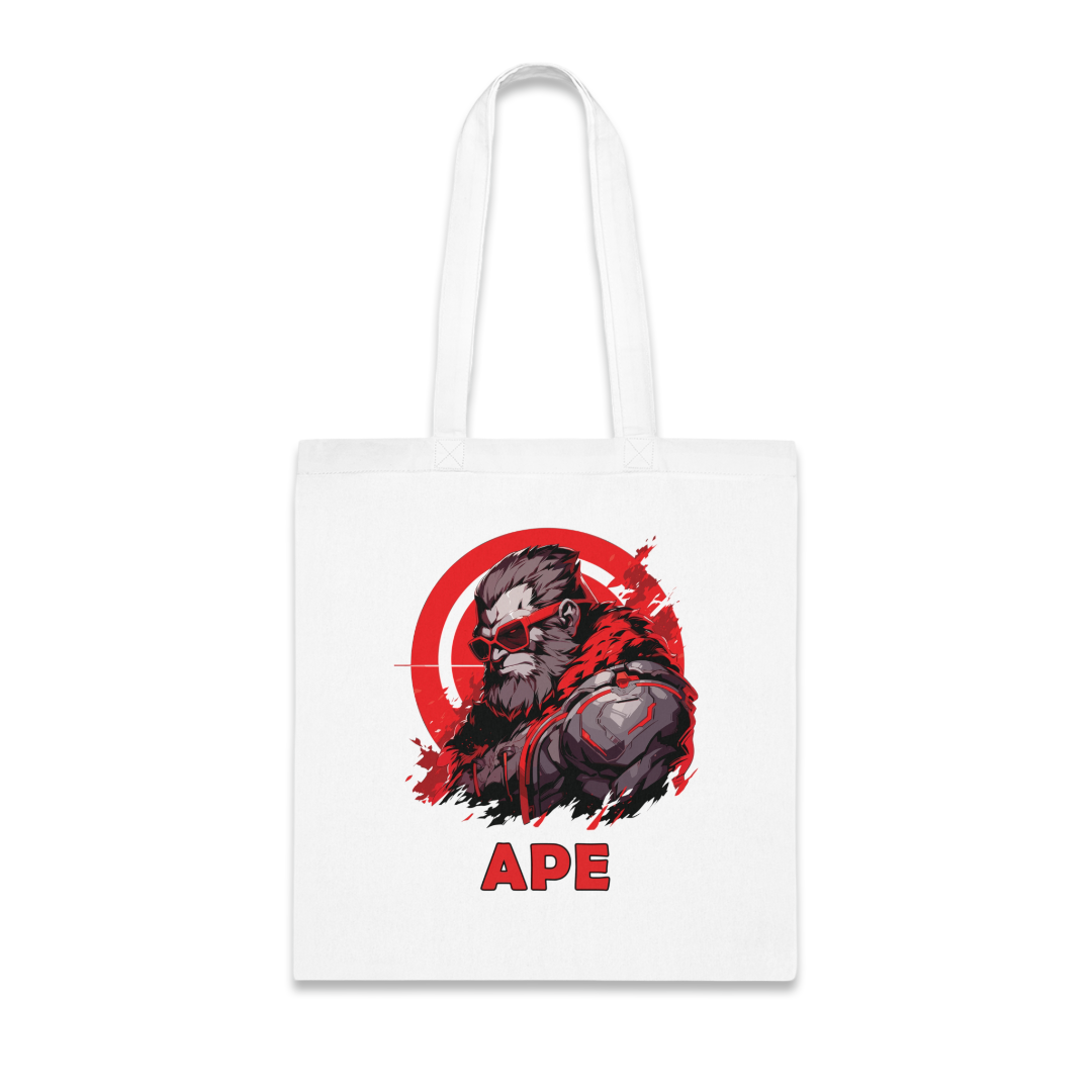 100%纯棉帆布手提袋 | Mascot-Ape-009