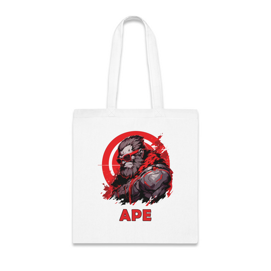 100% Cotton Canvas Tote Bag | Mascot-Ape-009