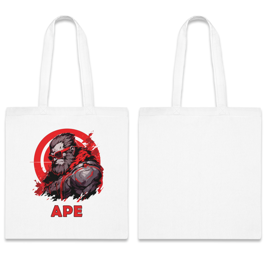 100% Cotton Canvas Tote Bag | Mascot-Ape-009