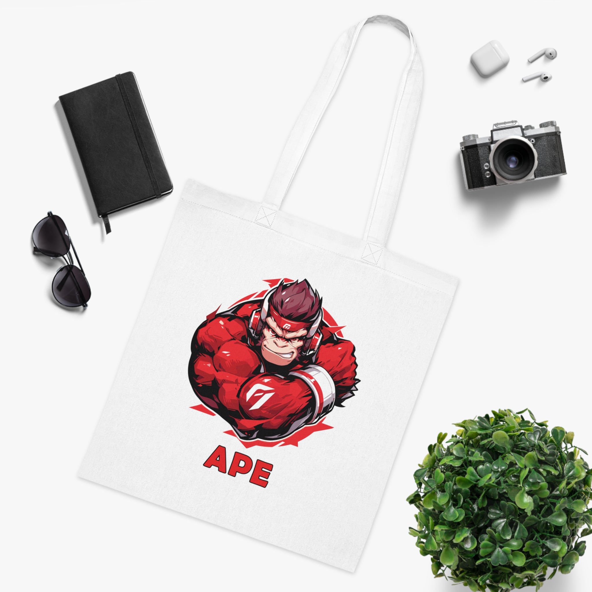 100%纯棉帆布手提袋 | Mascot-Ape-010