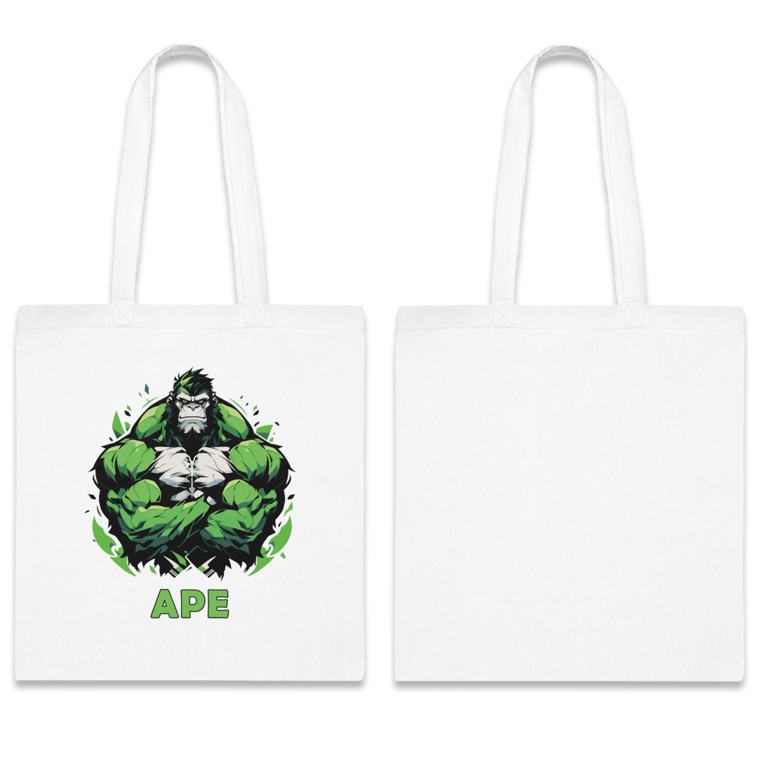 100% Cotton Canvas Tote Bag | Mascot-Ape-011