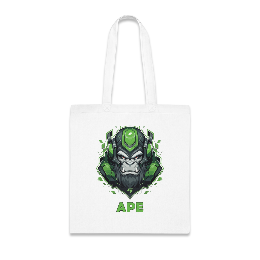 100%纯棉帆布手提袋 | Mascot-Ape-012