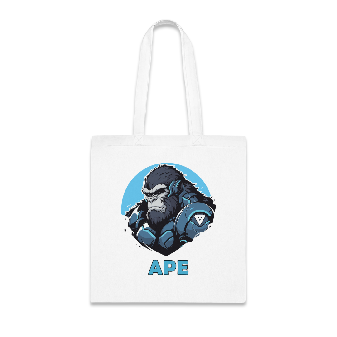 100% Cotton Canvas Tote Bag | Mascot-Ape-014