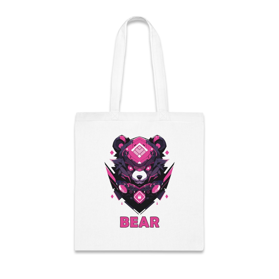 100%纯棉帆布手提袋 | Mascot-Bear-001