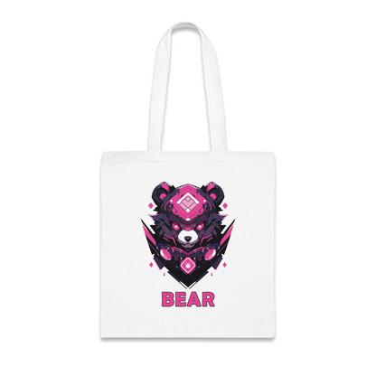 100% Cotton Canvas Tote Bag | Mascot-Bear-001