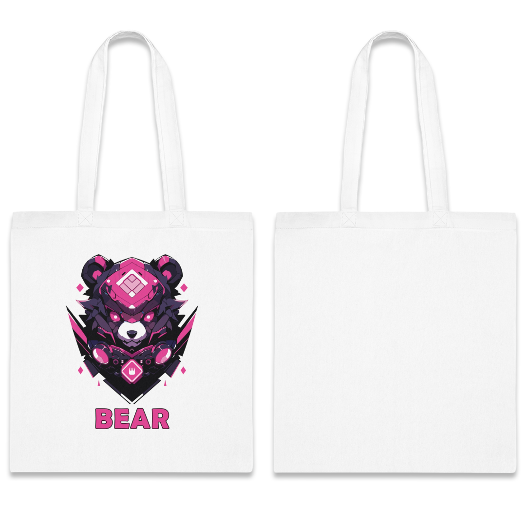 100%纯棉帆布手提袋 | Mascot-Bear-001