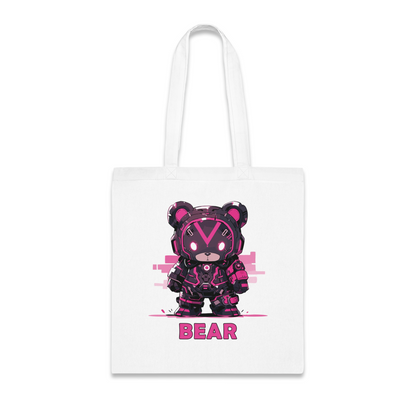 100% Cotton Canvas Tote Bag | Mascot-Bear-002