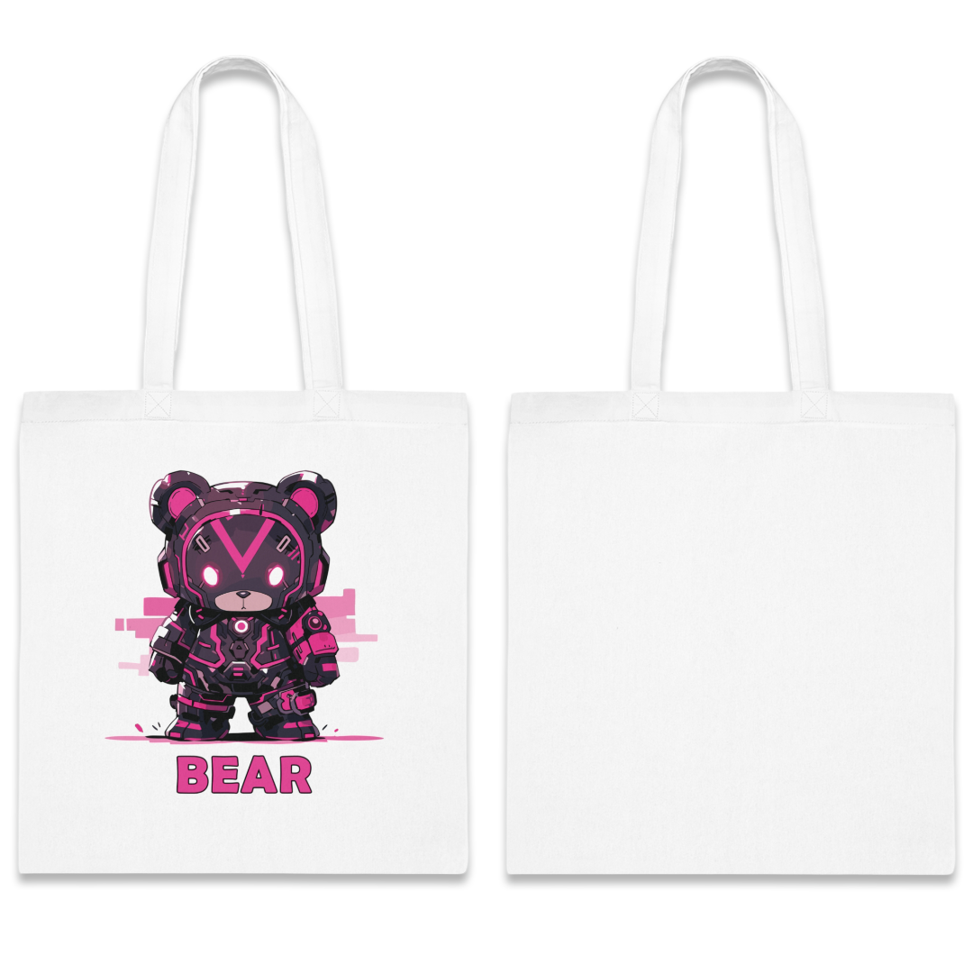 100%纯棉帆布手提袋 | Mascot-Bear-002