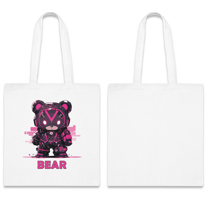 100% Cotton Canvas Tote Bag | Mascot-Bear-002