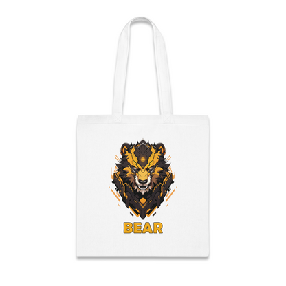 100% Cotton Canvas Tote Bag | Mascot-Bear-004