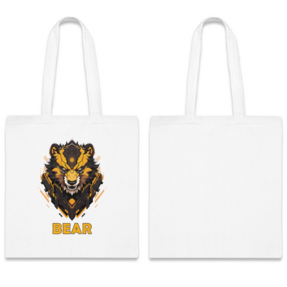 100% Cotton Canvas Tote Bag | Mascot-Bear-004