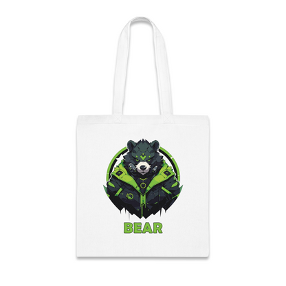 100% Cotton Canvas Tote Bag | Mascot-Bear-005