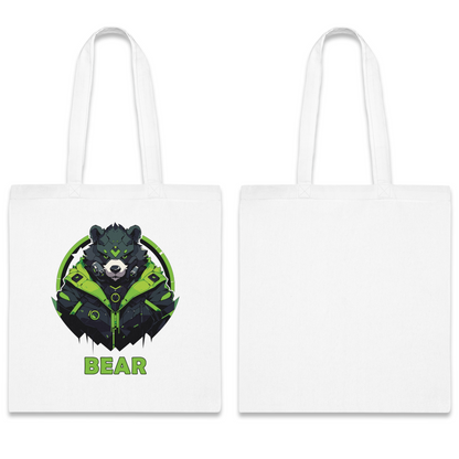 100% Cotton Canvas Tote Bag | Mascot-Bear-005