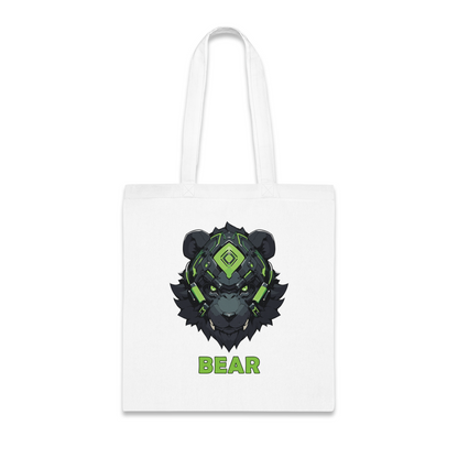 100% Cotton Canvas Tote Bag | Mascot-Bear-006