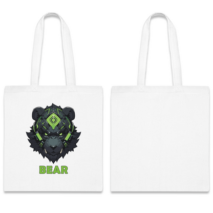 100% Cotton Canvas Tote Bag | Mascot-Bear-006