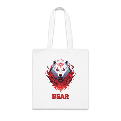 100% Cotton Canvas Tote Bag | Mascot-Bear-010