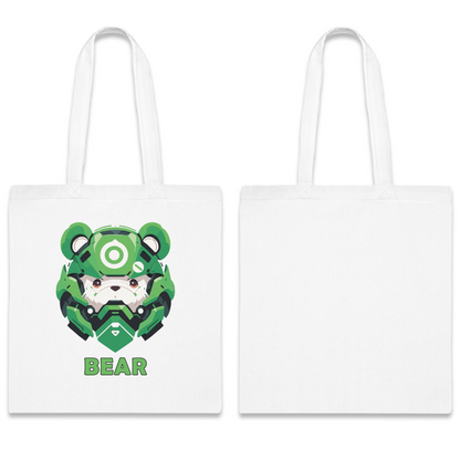 100% Cotton Canvas Tote Bag | Mascot-Bear-011