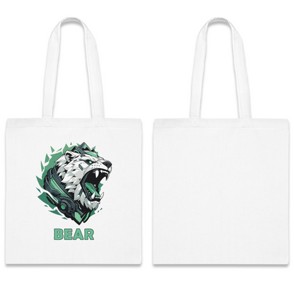 100% Cotton Canvas Tote Bag | Mascot-Bear-012